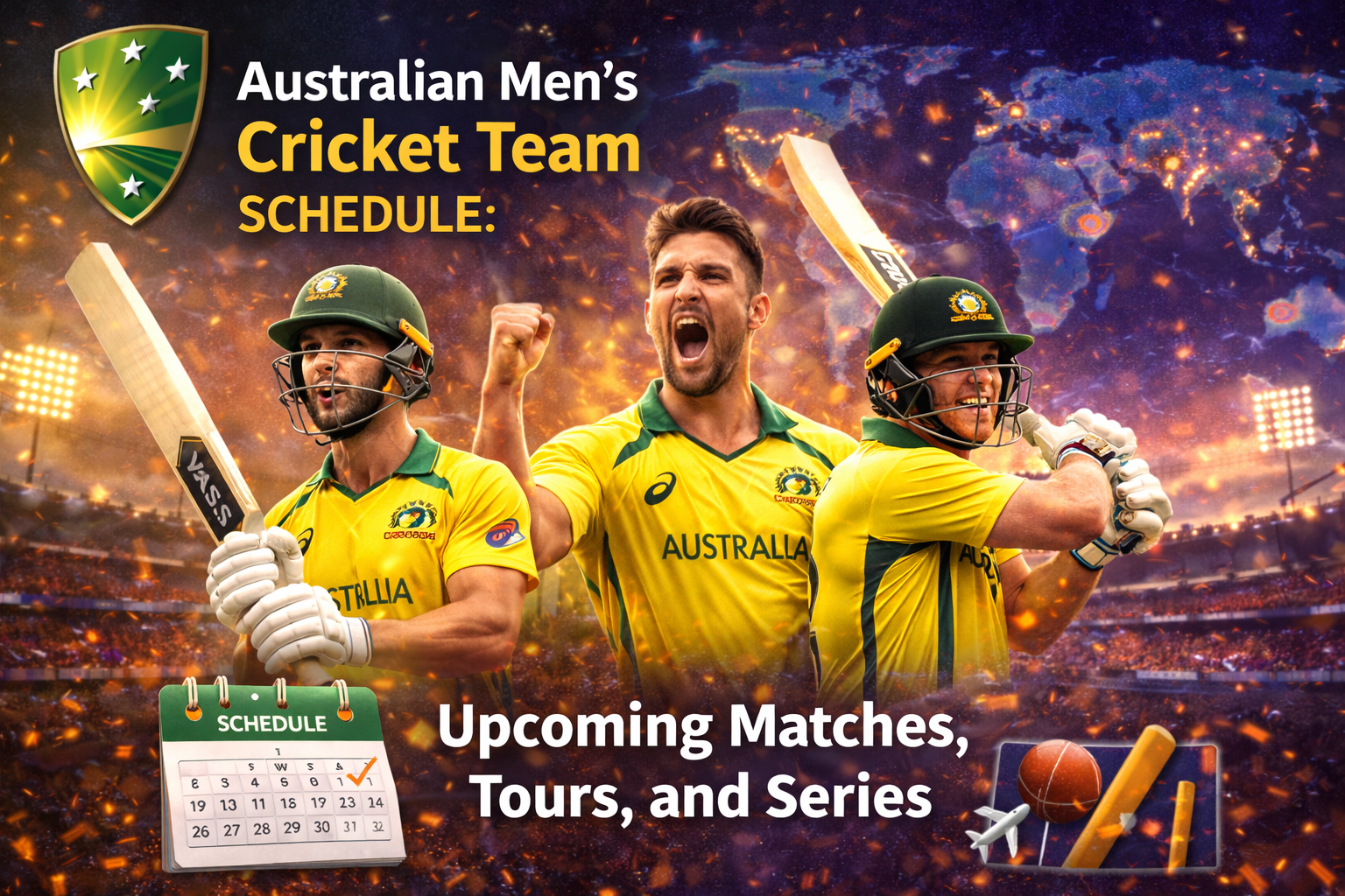 Australian Men’s Cricket Team Schedule