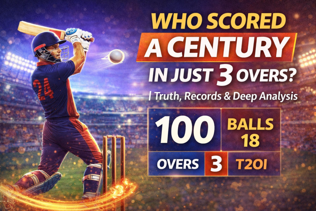 Who Scored a Century in Just 3 Overs
