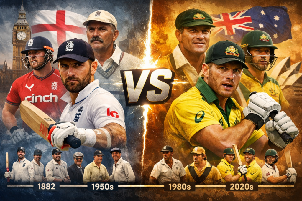 England Cricket Team vs Australian Men’s Cricket Team Timeline